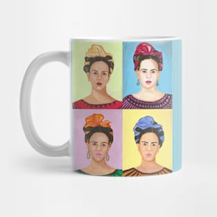 Frida Kahlo Inspired Pop Art Painting Mug